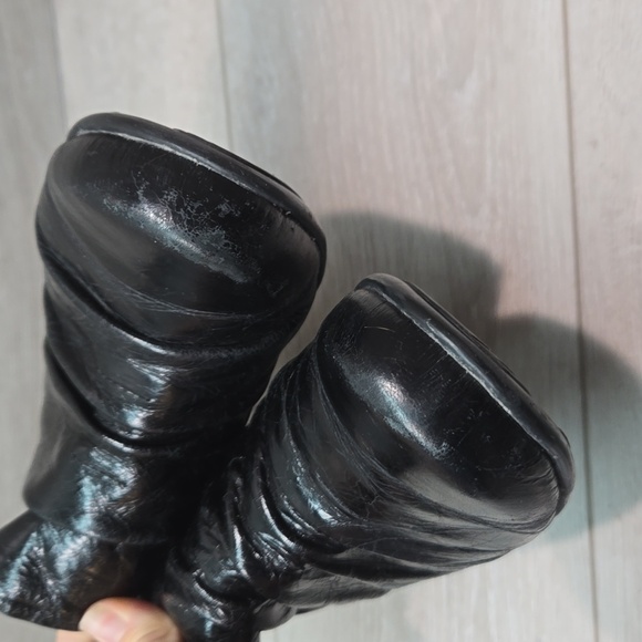 Naot Women Advance Glossy Ankle Leather Heels Boots shoes sz 40/9 - Picture 5 of 15
